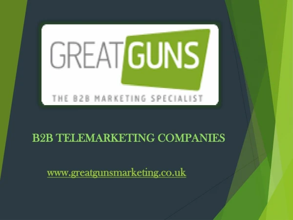 B2b telemarketing companies