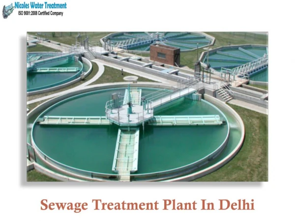 Sewage Treatment Plant In Delhi