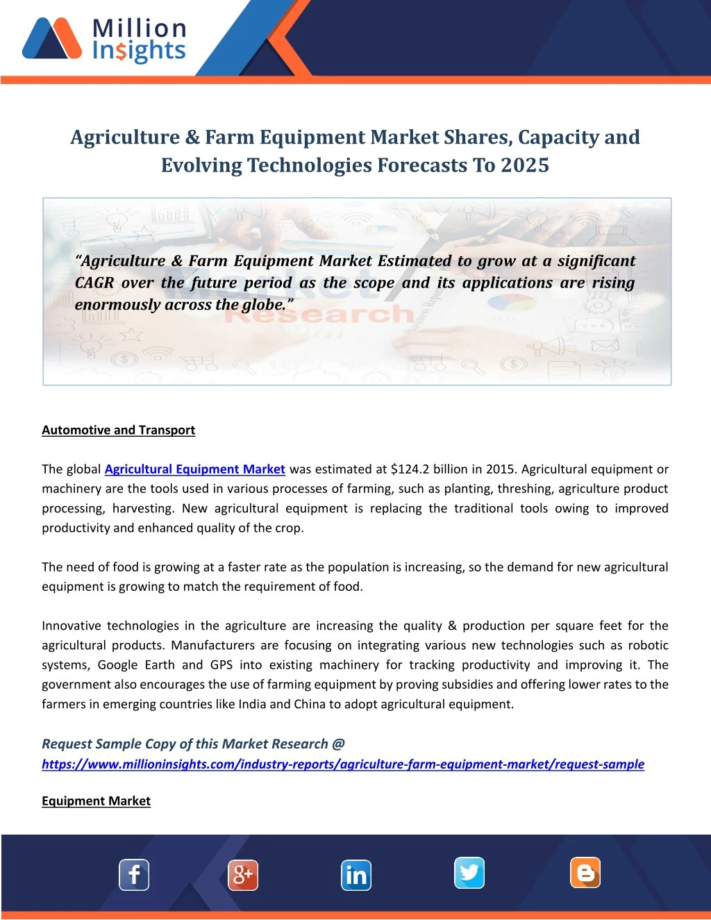 agriculture farm equipment market shares capacity