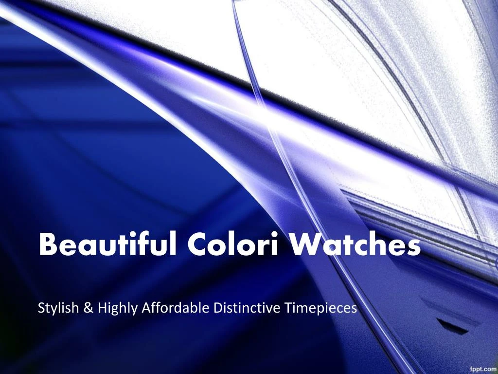 beautiful colori watches