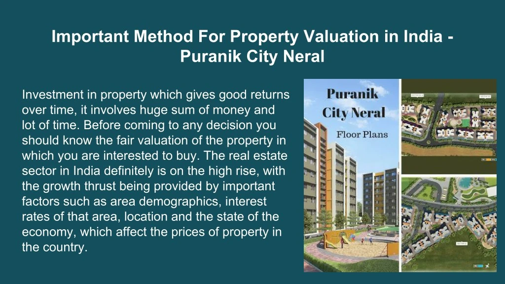 important method for property valuation in india