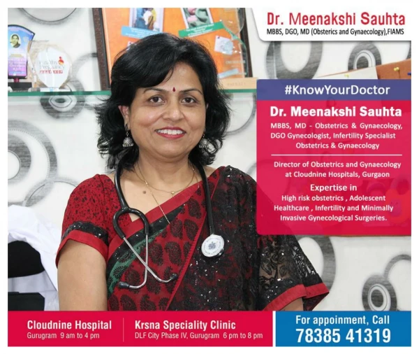 Top 10 Gynaecologist in Gurgaon for Normal Delivery | Dr. Meenakshi Sauhta