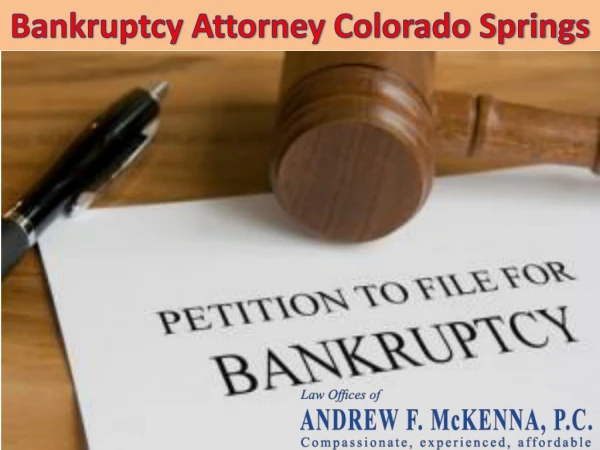 Bankruptcy Lawyer Colorado Springs