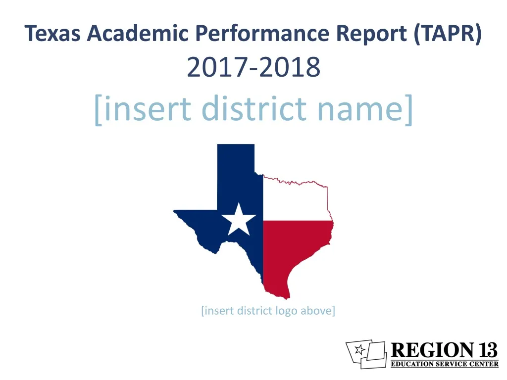 texas academic performance report tapr 2017 2018 insert district name