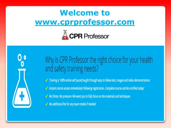 welcome to www cprprofessor com