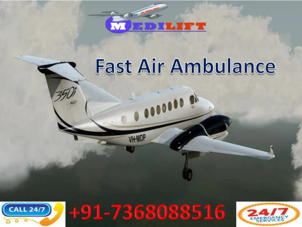 Get ICU Facility Air Ambulance Service in Siliguri by Medilift