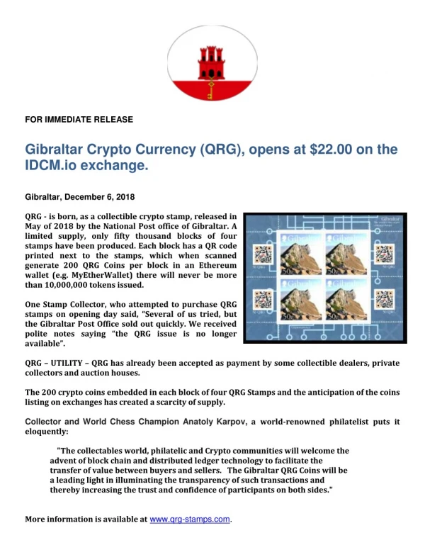 Gibraltar Cryto Currency