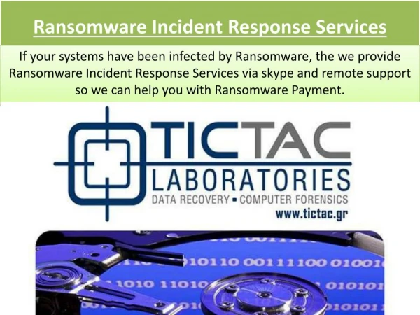 Ransomware Incident Response Services