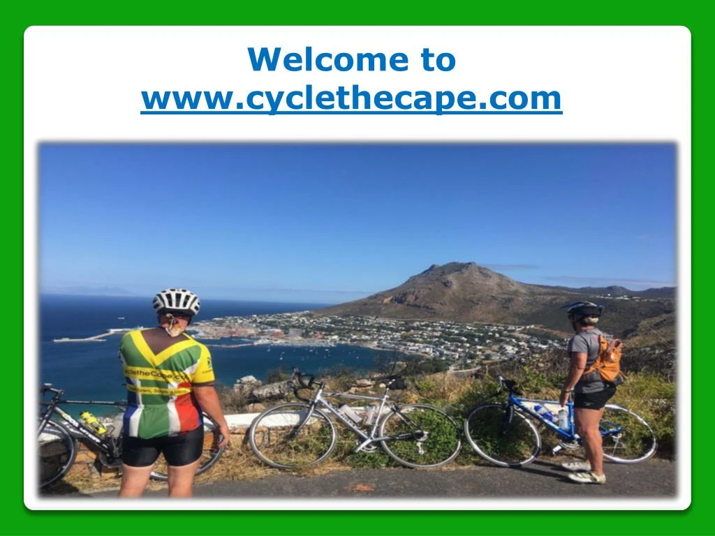 welcome to www cyclethecape com