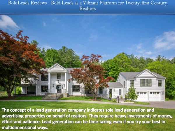 BoldLeads Reviews - Bold Leads as a Vibrant Platform for Twenty-first Century Realtors