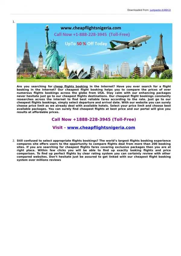 Flight Tickets Booking at Lowest Airfare