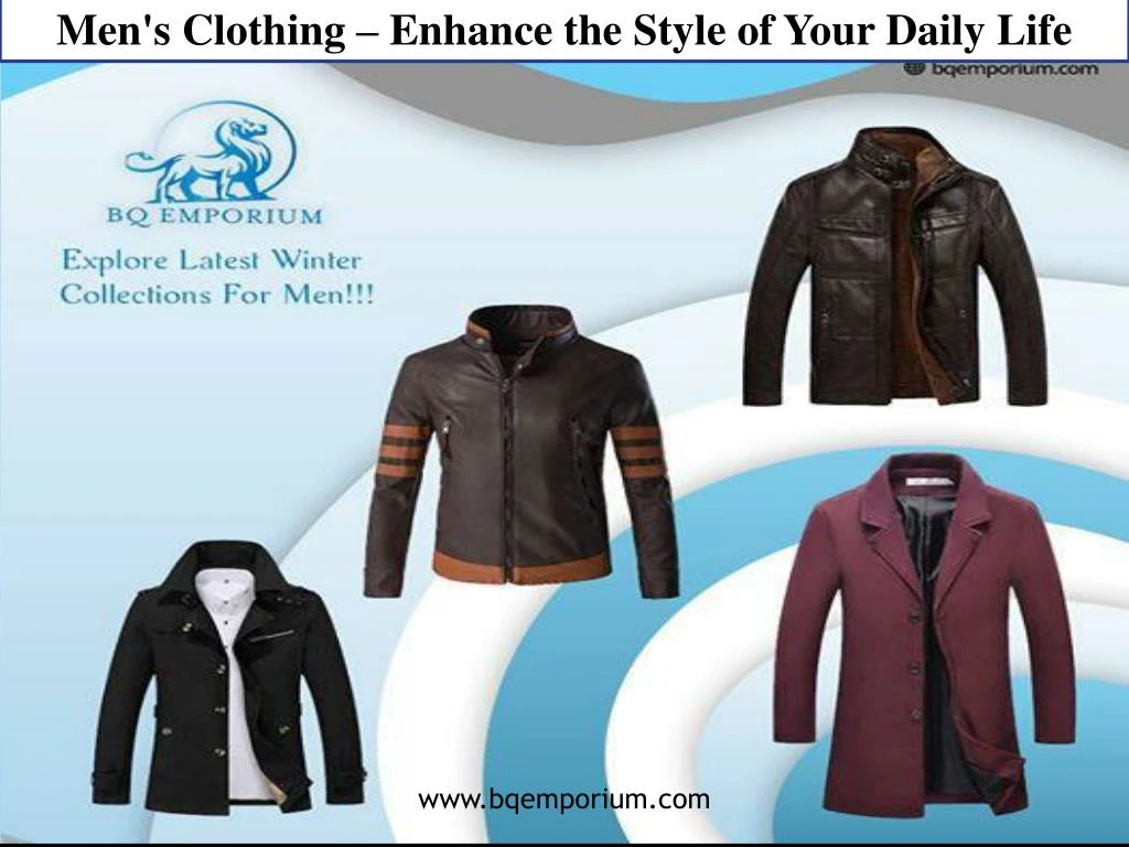 men s clothing enhance the style of your daily