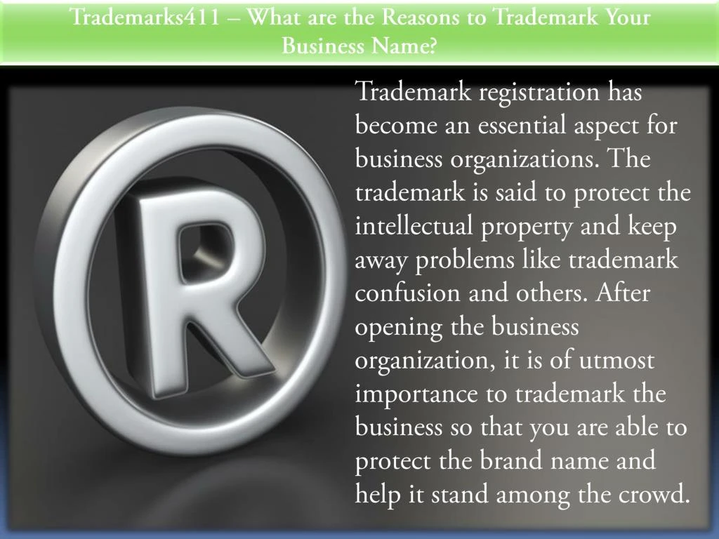 trademarks411 what are the reasons to trademark