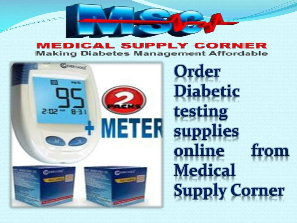 order diabetic testing supplies online from