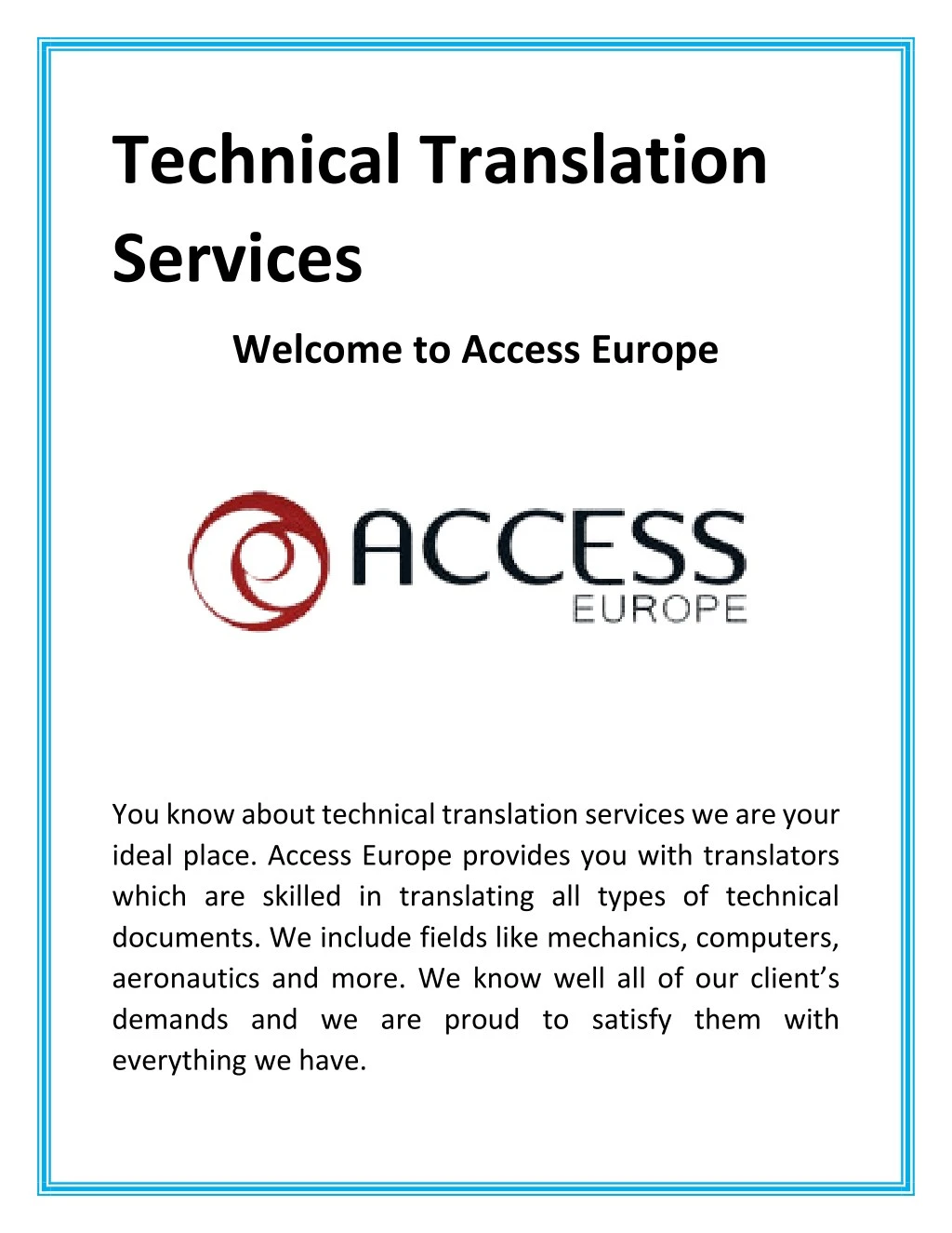 technical translation services