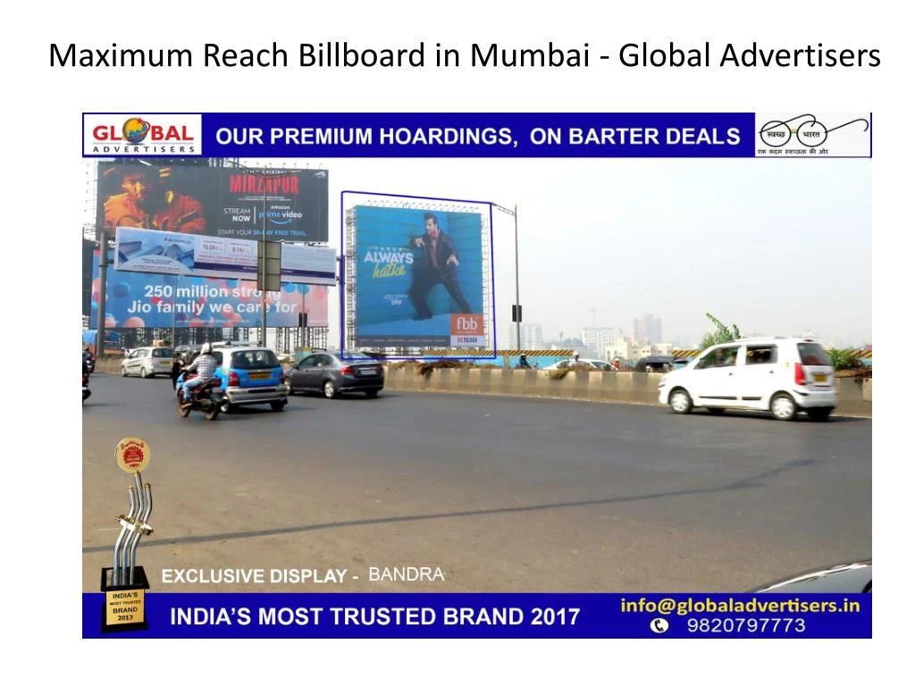 maximum reach billboard in mumbai global