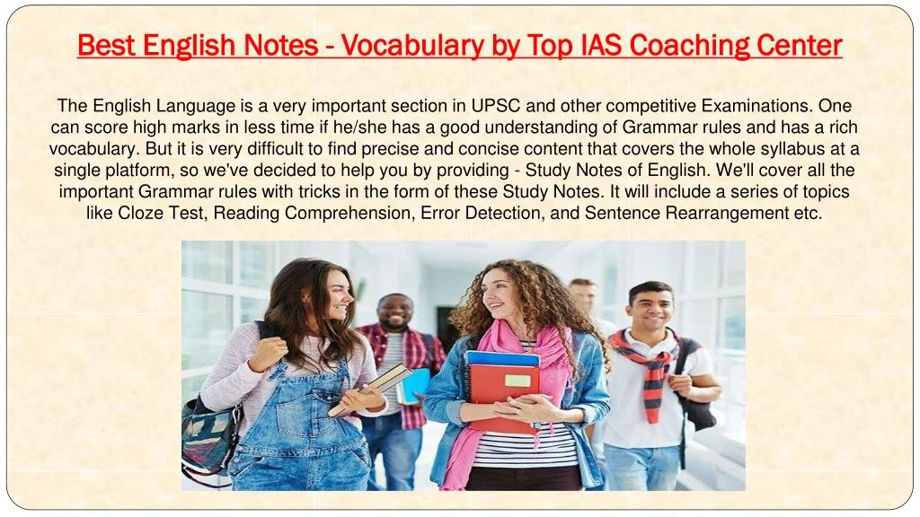 best english notes vocabulary by top ias coaching center