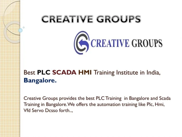 Best PLC SCADA HMI Training Institute in India, Bangalore