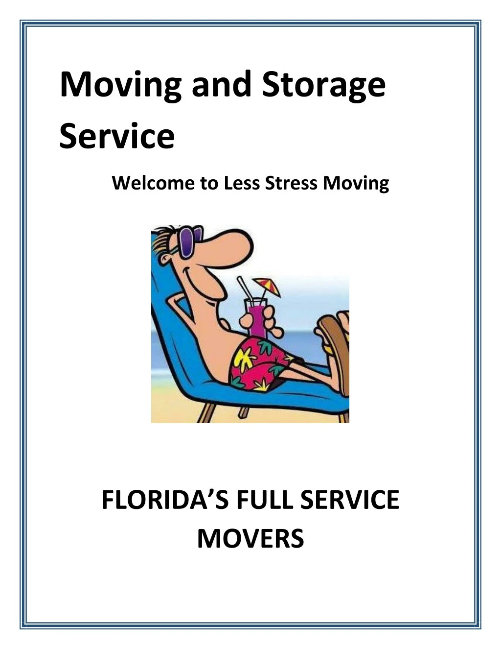 moving and storage service