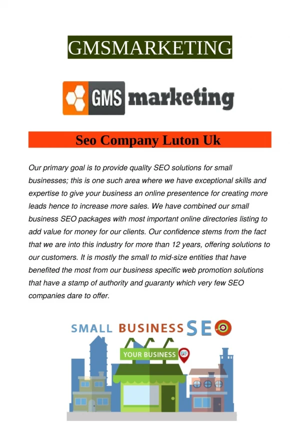 Seo Company Luton Uk