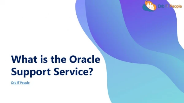What is the Oracle Support Service