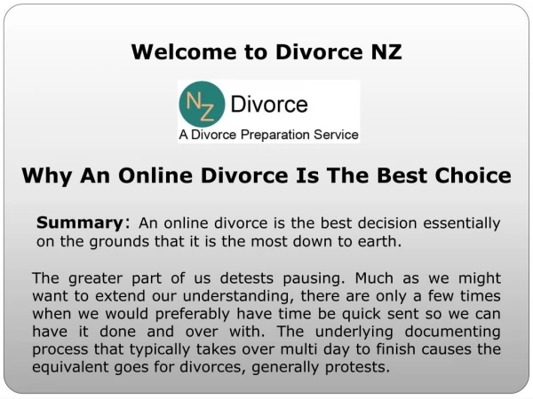 Divorce in New Zealand at divorcenz