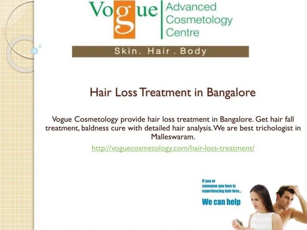 Hair Loss Treatment in Bangalore