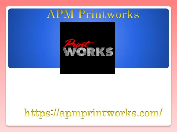 APM Printworks Offset Printing Services