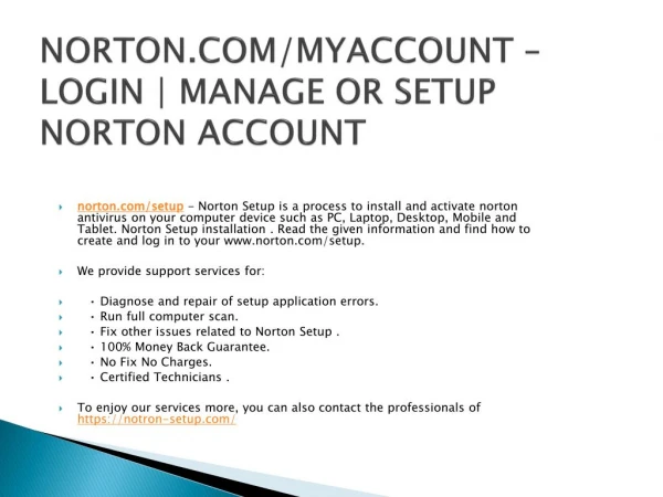 norton com myaccount login manage or setup norton account