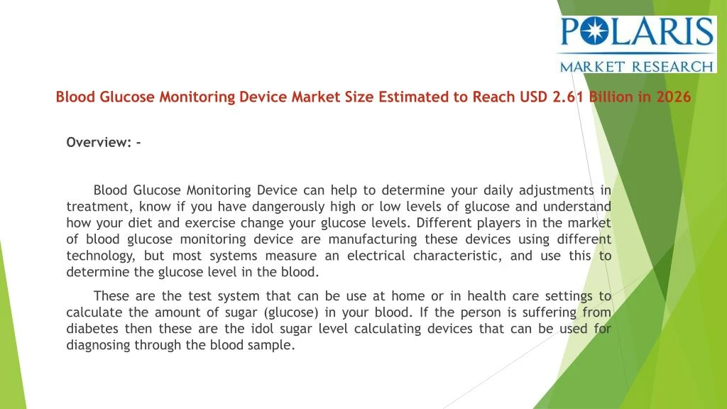 blood glucose monitoring device market size