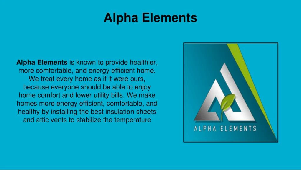 alpha elements