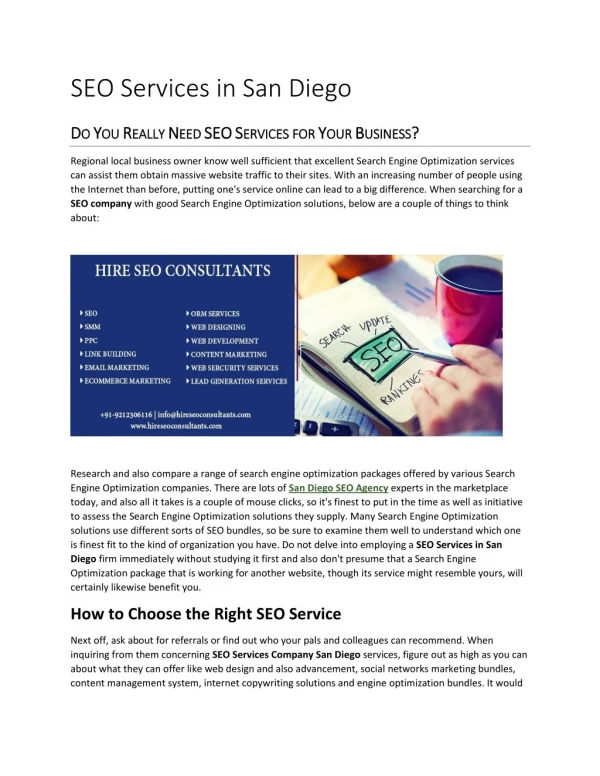 seo services in san diego