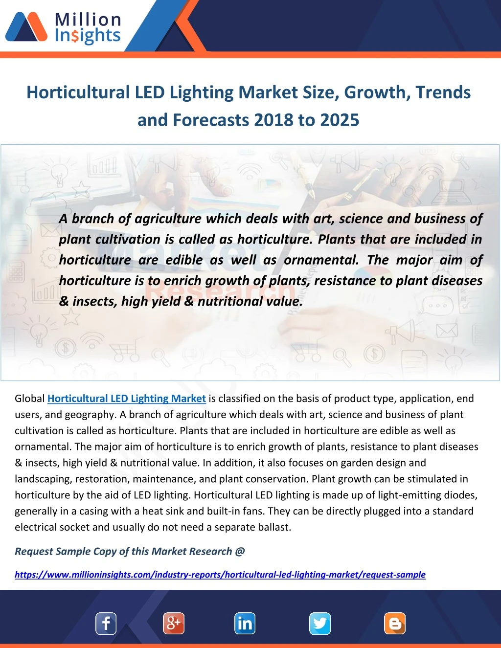 horticultural led lighting market size growth