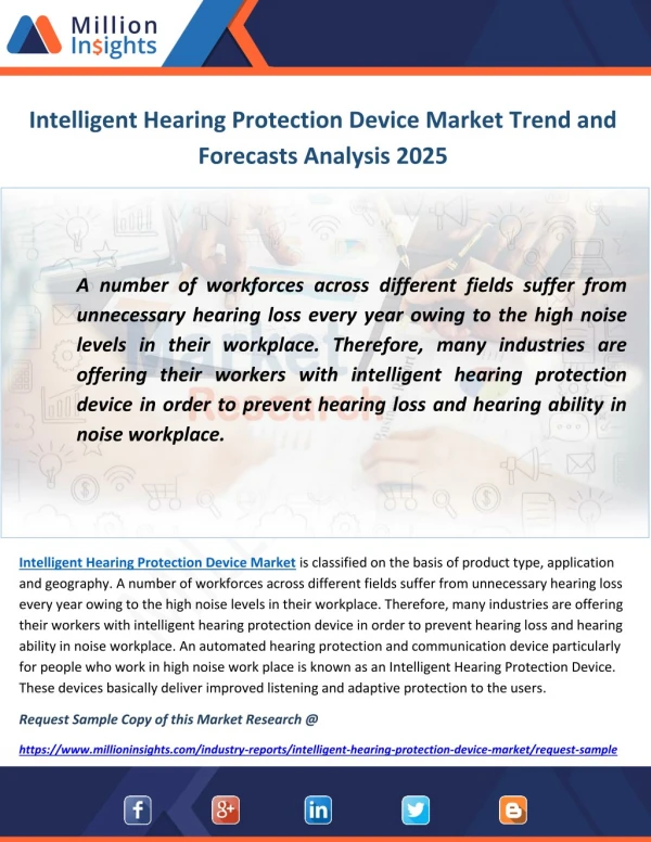 Intelligent Hearing Protection Device Market Trend and Forecasts Analysis 2025