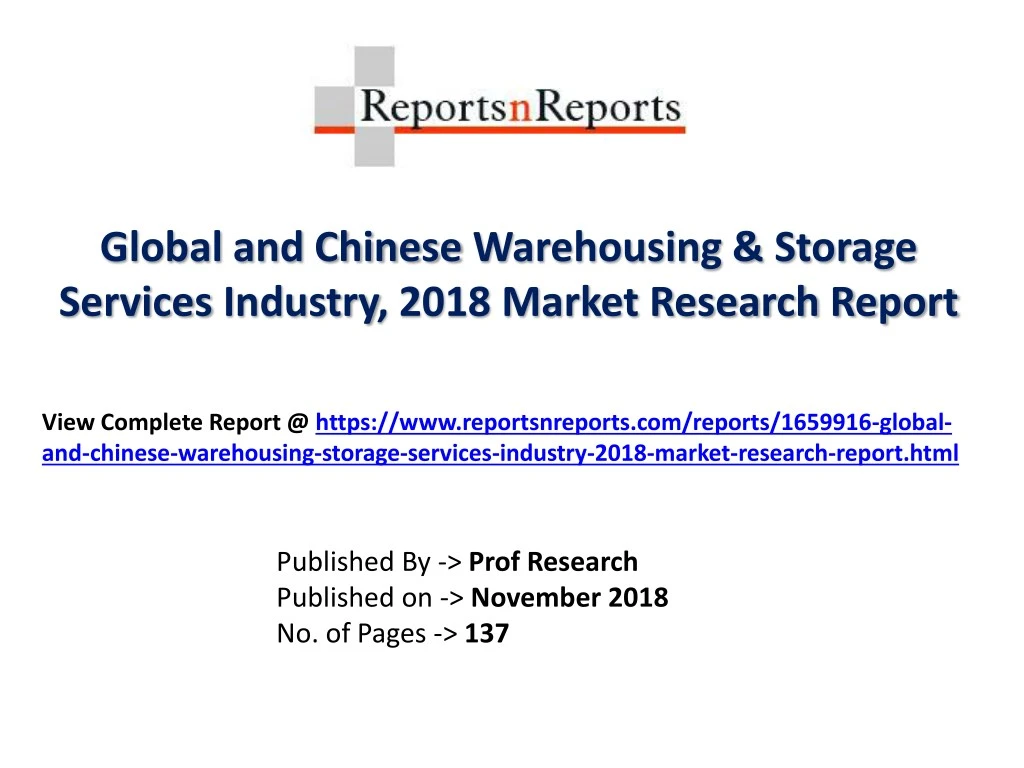 global and chinese warehousing storage services