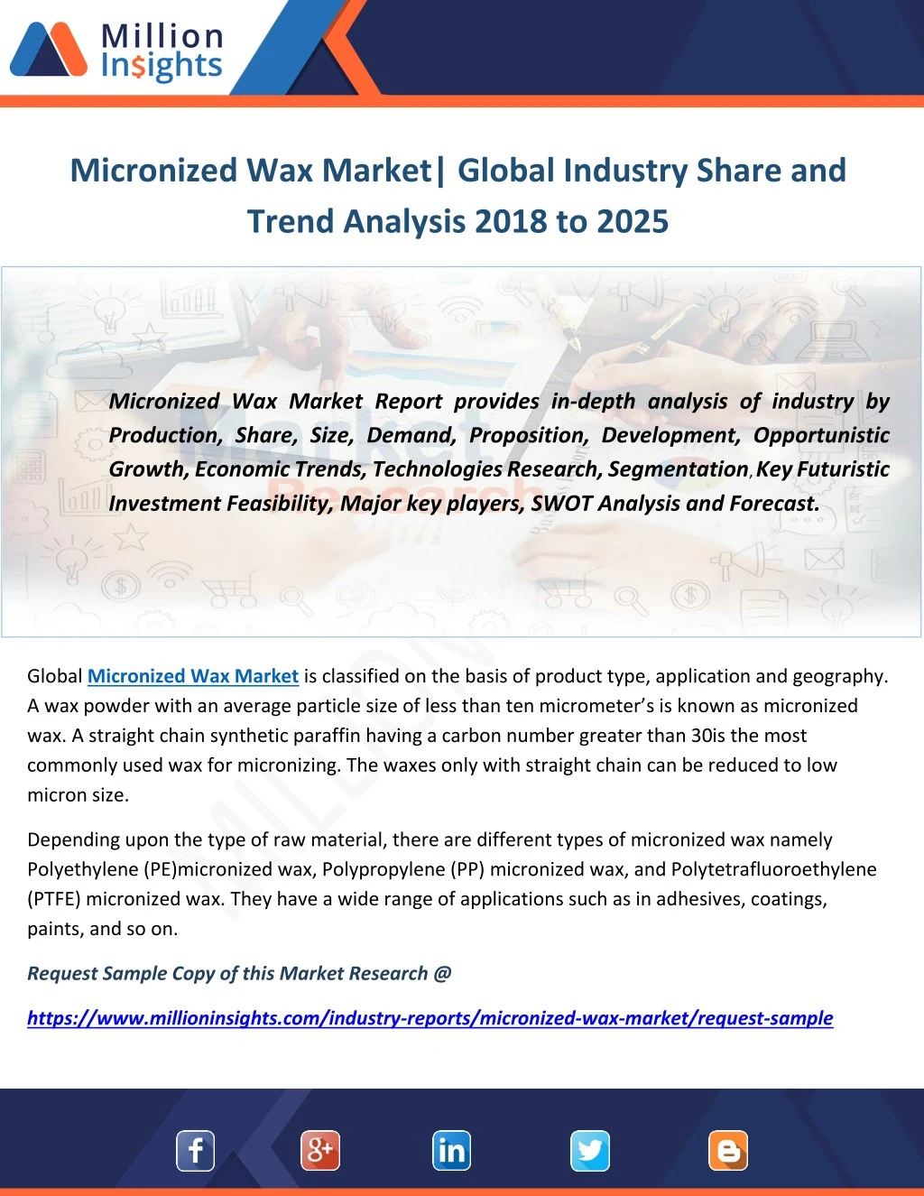 micronized wax market global industry share