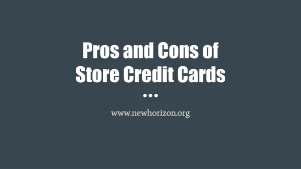 Pros and Cons of Online Store Credit Cards Guaranteed Approval