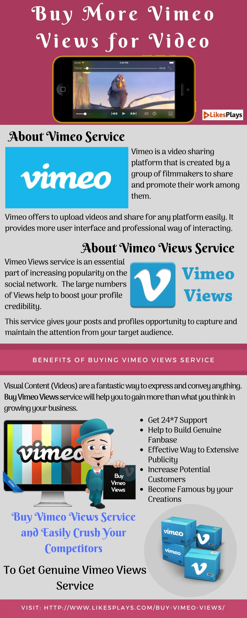 buy more vimeo views for video