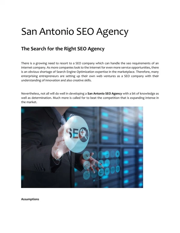 San Antonio SEO Agency