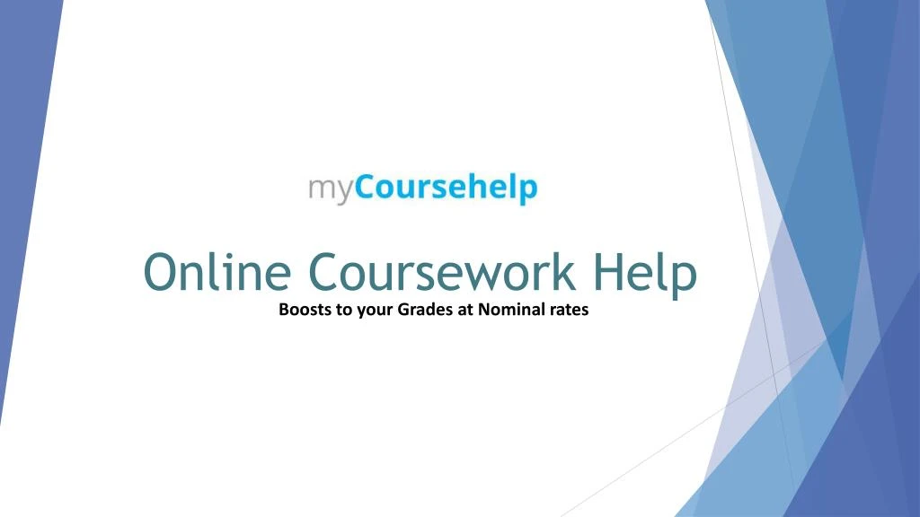 online coursework help