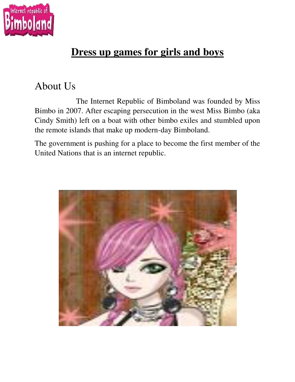 dress up games for girls and boys