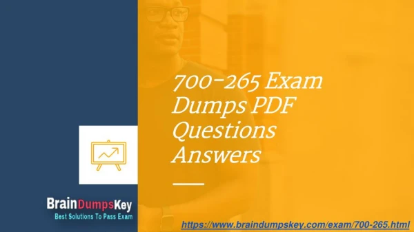 700-265 Cisco Exam Dumps PDF
