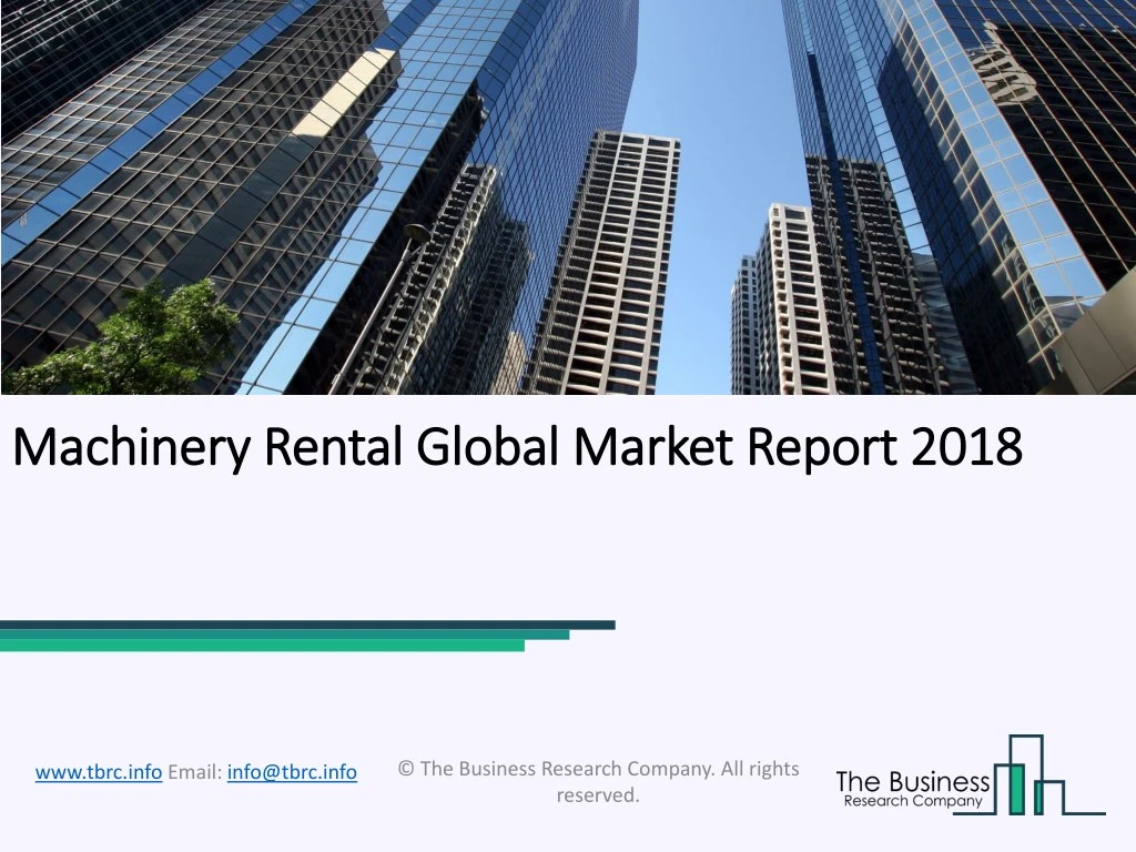 machinery rental global market report 2018