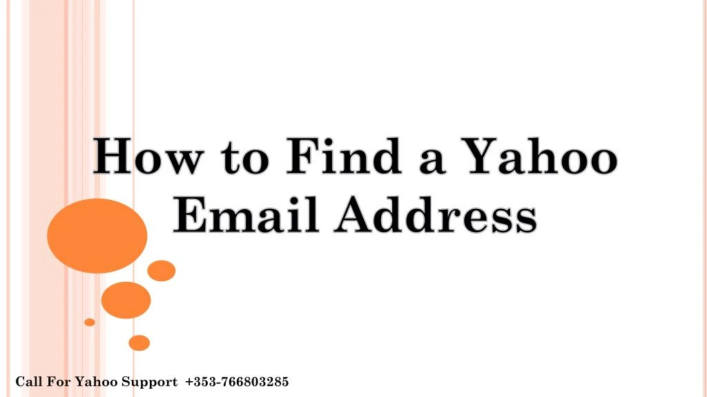 how to find a yahoo email address