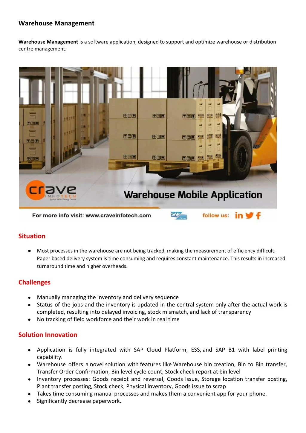 warehouse management warehouse management