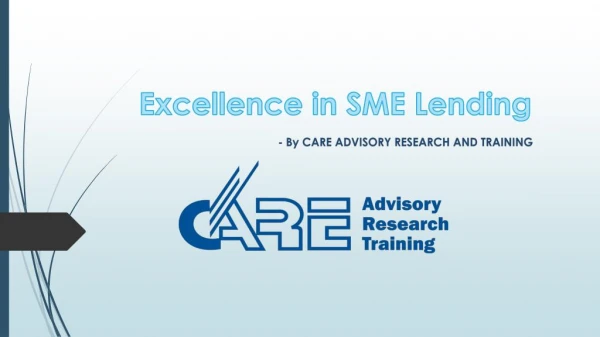 Training program for Excellence in SME Lending by CARE Training
