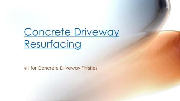 Driveway Polished Concrete Services