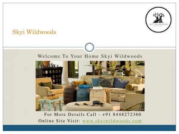Skyi Wildwoods Offers Luxurious Flats for sale in Mulshi road, Pune