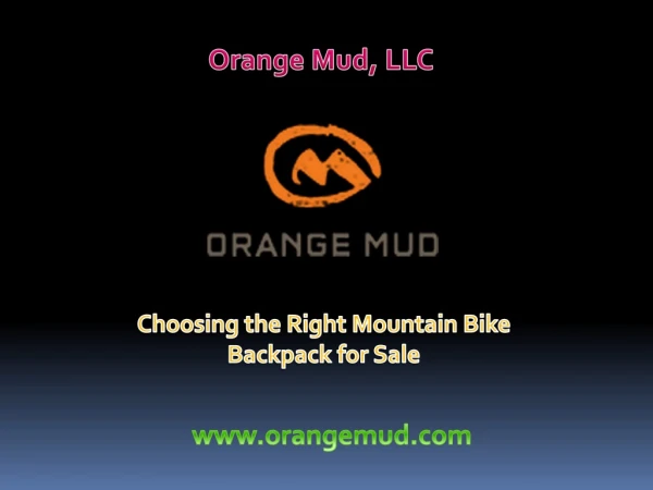 Choosing the Right Mountain Bike Backpack for Sale