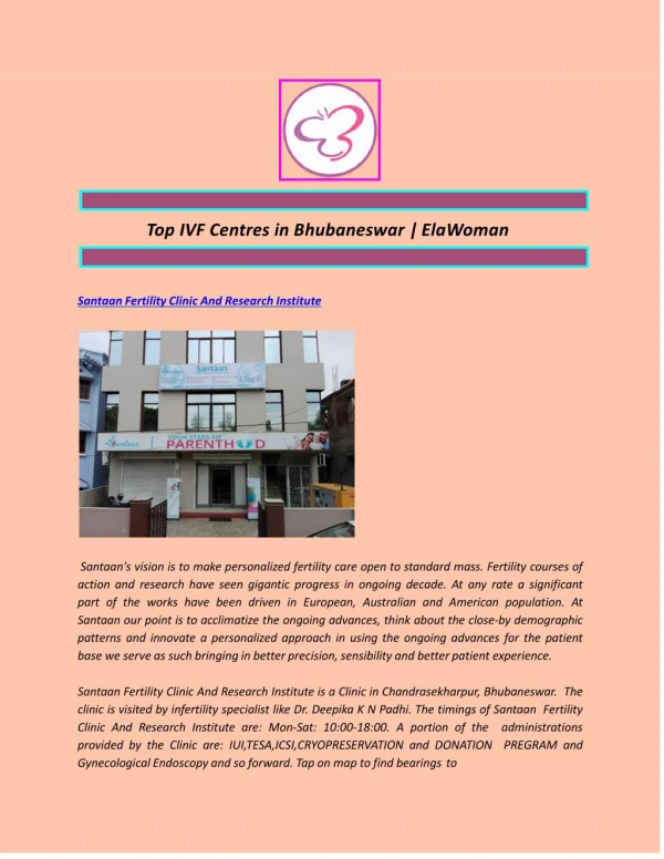 Top IVF Centres in Bhubaneswar | ElaWoman